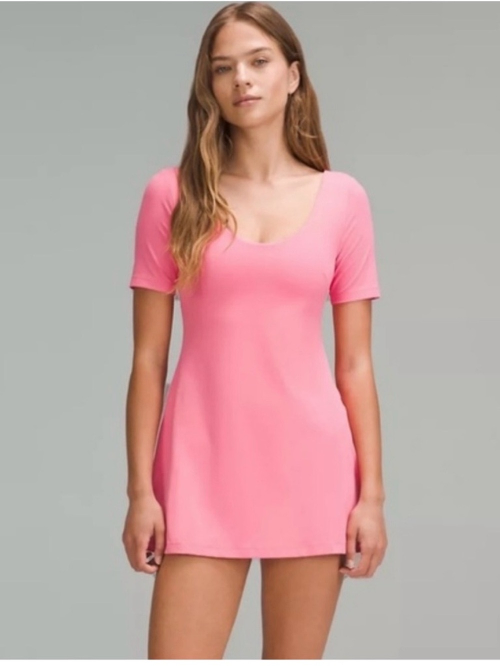 LULULEMON - Align Short Sleeve Dress in Sakura Pink